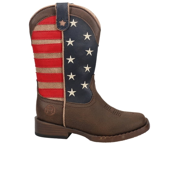 Roper Boys American Patriotic Square Toe Cowboy Mid Calf Boots