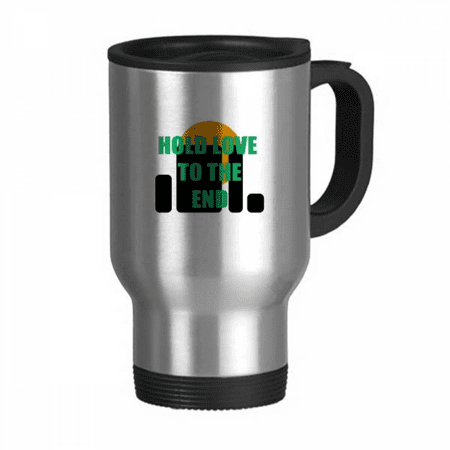 

Love Lovers Forever Art Deco Fashion Travel Mug Flip Lid Stainless Steel Cup Car Tumbler Thermos