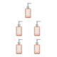 thumbnail image 2 of Kearding Dispensador de jabón de vidrio recargable, duradero y fácil de usar, amplia aplicación, reciclable, cubierta naranja y plateada Type2 NO2, 2 of 6