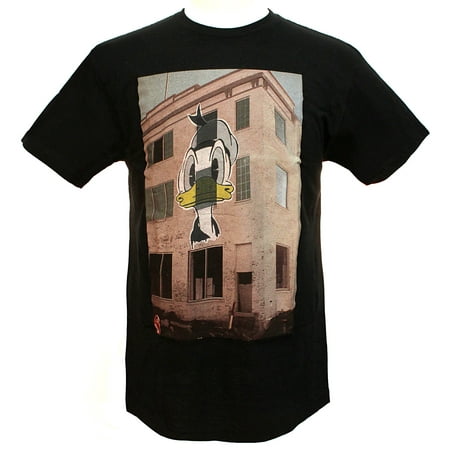 48 Donald Duck - Disney Men's Donald Duck Wheatpaste Painted Mural T-shirt