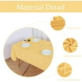thumbnail image 3 of Outdoor and Indoor Tablecloth - Washable Table Cover Waterproof Wrinkle Free Table Cloth with Zipper and Umbrella Hole for Spring/Summer/Party/Picnic/BBQS/Patio Beige 60R, 3 of 6