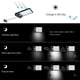 thumbnail image 2 of 48 LEDs Solar 3 Modos IP65 Luces con sensor de movimiento Lámpara de pared para exteriores (Negro), 2 of 7