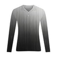 thumbnail image 4 of LEBONYARD Long Sleeve Shirts for Men Button,Men's Printed Long Sleeved Turndown Collar Blouse Top Long Sleeve Turndown Collar Blouse Blouses Shirts Black L, 4 of 5