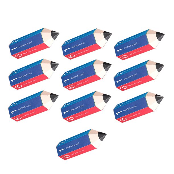 Naiovety 10 piezas Pencilcase Candy Box Party Favor Cajas de regalo Cookie Pie Chocolate Packaging Caja de almacenamiento Ceremonia de Kits de decoración para fiestas Tipo 2