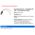 thumbnail image 2 of Fog Light Connector - Compatible with 1993 - 1995 Plymouth Acclaim 1994, 2 of 2