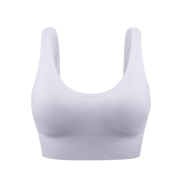 TopLLC Sports Bras for Women 2024 Fashion Women Yoga Solid Sleeveless Cold  Shoulder Casual Tanks Blouse Tops Intimates Sprot Bra Workout Yoga Bra 