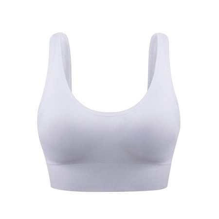 

AnuirheiH Compression Sports Bras for Women High Impact Sleeveless Cold Shoulder Stretch Seamless Tanks Tops for Yoga