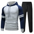 thumbnail image 3 of Men's Track Suits 2 Piece Set Hoodies And Sweatpants Sets 2025 2026 Casual Jogging Gym Sweat Suits Casual Running Jogging Sport Suit Sets (Blue, XL), 3 of 3