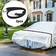 thumbnail image 4 of 2 Pcs Housse de Voiture Sangle Coupe-Vent Nylon Housse Auto Sangle Réglable Protecteur de Voiture Robuste Corde de Fixation pour Voiture SUV Van Camion, 4 of 11