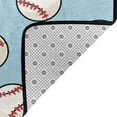 thumbnail image 4 of DouZhe Softball Sports Doodle Rugs Doormat, Non-Slip Machine Washable Carpets Floor Door Mat , 36" x 24", 4 of 7
