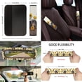 thumbnail image 3 of Yuyamidu Dachshund Car Seat Covers Set 13 Pcs Steering Wheel Cover Car Seat Belt Cover Sunflowers Trash Can Rear View Mirror Cover Cup Coasters Keychain Lipstick Covers for SUV Sedan, 3 of 5