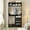 Black, variant on iSunirm Walk-in Closet System with 3 Wooden Drawers, 36" Standing Wardrobe Closet with 2 Hanging Rods and Shelves, Wardrobe Closet for Bedroom, Living Room, 36"L x 80"H x 16"W, White