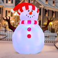 thumbnail image 3 of Muñeco de nieve inflable navideño GOOSH de 1,5 m con luces LED para exteriores, 3 of 6