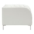 thumbnail image 3 of ZUO Providence Faux Leather Accent Chair in White, 3 of 3