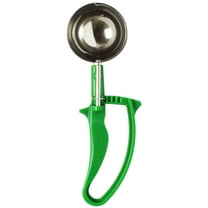 Excellante 2-2/3 oz disher, #12 green, easy grip handle, comes in each