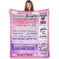 thumbnail image 1 of LHSHID Gifts for 12 Year Old Daughter Best 12 Year Old Daughter Birthday Gifts Happy 12th Daughter Gifts for 16th Daughter 12 Year Old Girl Christmas Ideas Throw Blanket 50"x60", 1 of 6