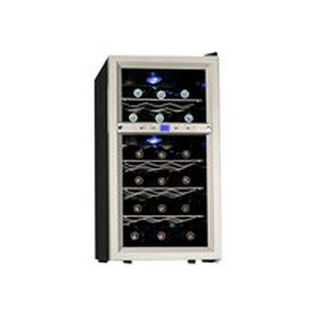 Koldfront Twr181e 14 Inch Wide 18 Bottle Wine Cooler With Dual Koldfront Twr181e 14 Inch Wide 18 Bottle Wine Cooler With Dual Thermoelectric Cooling Zones