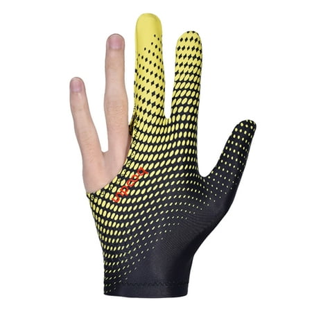 Image of BOODUN Billiard Glove -skid Breathable Cue Sport Glove 3 Finger Super Elastic Sports Glove Fits on Left or Right Hand