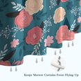 thumbnail image 6 of Pioneer Flower Floral Print Pattern Shower Curtain 72"x84" ,Bathroom Decorative Shower Curtains Set with 12 Hooks,Modern Waterproof Washable Shower Curtain, 6 of 6
