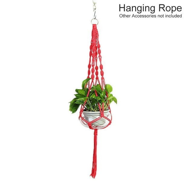 Plant Hanging Planter Rope Basket Home, How To Hang Flower Pot From Ceiling