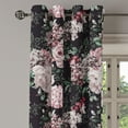thumbnail image 3 of Ambesonne Floral Grommet Curtain, Art Secret Peony Hydrengea, 50"x120", Jade Green Pale Mauve, 3 of 5