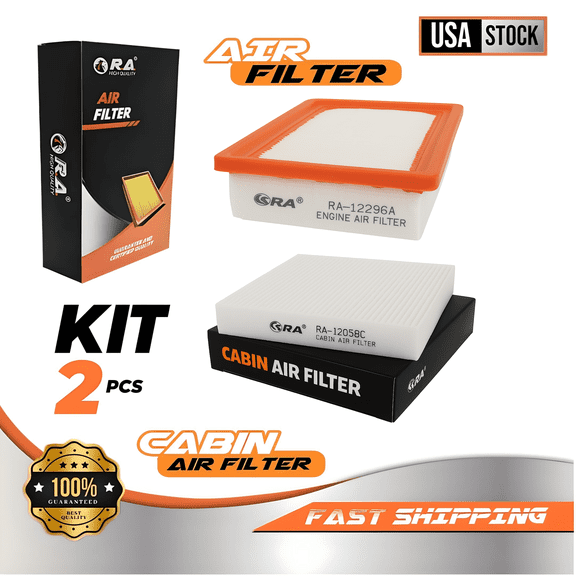 Engine & Cabin Air Filter Set for Kia Rio 2018 - 2023 1.6L