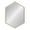 Gold, variant on Uniek Kate And Laurel McNeer Large Hexagon Mirror, 31-1/8"H x 21-7/8"W x 13/16"D, Black