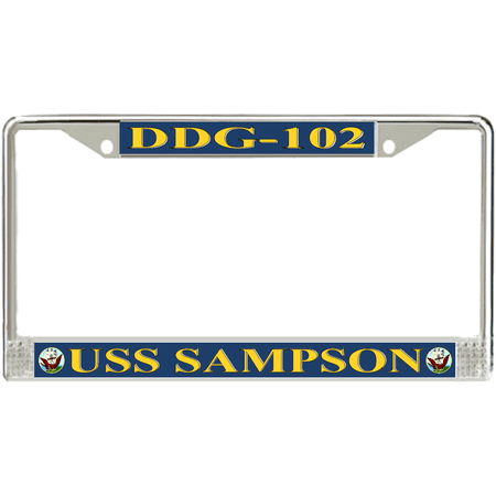 USS Sampson DDG-102 License Plate Frame