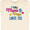 thumbnail image 4 of Inktastic My Mama and Papa Love Me with Hearts Boys or Girls Baby Bodysuit, 4 of 5