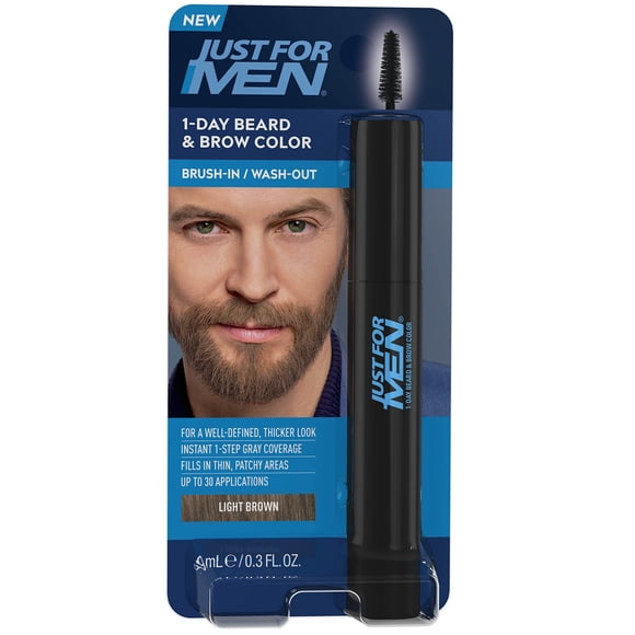 Color para barba y cejas solo para hombres, 1 día, marrón claro