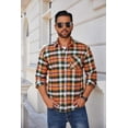 thumbnail image 3 of COOFANDY Casual Shirts for Men Long Sleeve Untucked Shirt Button Down Collar No Tuck Shirts for Men, 3 of 7