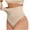 Beige, variant on BLTIBY High Waisted Shapewear for Women Tummy Control Honeycomb Thong Underwear Seamless Butt Lifter Body Shaper Beige L
