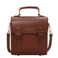 thumbnail image 1 of Sacoche en Cuir PU Style Rétro Français - Sac à Bandoulière Convertible, Sac à Main avec Fermeture à Rabat, Design Classique Cambridge, Multiples Compartiments, Matériel en Métal Élégant, Durable, 1 of 5