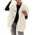 thumbnail image 2 of WTOBBY Women's Fuzzy Fleece Vest Casual Oversized Warm Button Down Vest Jacket with Pockets, Soft and Cozy Vest for Relaxed and Comfortable Outfits,White 2XL, 2 of 7