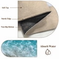 thumbnail image 6 of Non-Slip Rug Pad Rugs Summer Beach Teal Ocean Wave Rectangle Area Rugs 5x7Ft Soft Carpet Pads for Living Room Kids Room, Nautical Seaside Water Ripple, 6 of 9