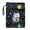 Astronaut Cat Space Pattern, variant on HELLHERO Notebook Wraps Church Bible Bag Polyester Fabric Handle Book Carrying Case with Zipper Book Storage Bag