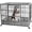 Silver, variant on Waleaf 48 Inch Heavy Duty Dog Crate, Indestructible Dog Kennel Indoor, Escape Proof Pet Cage for Large Dogs, High Anxiety Dog Crate with Double Door, Lockable Wheels & Removable Tray