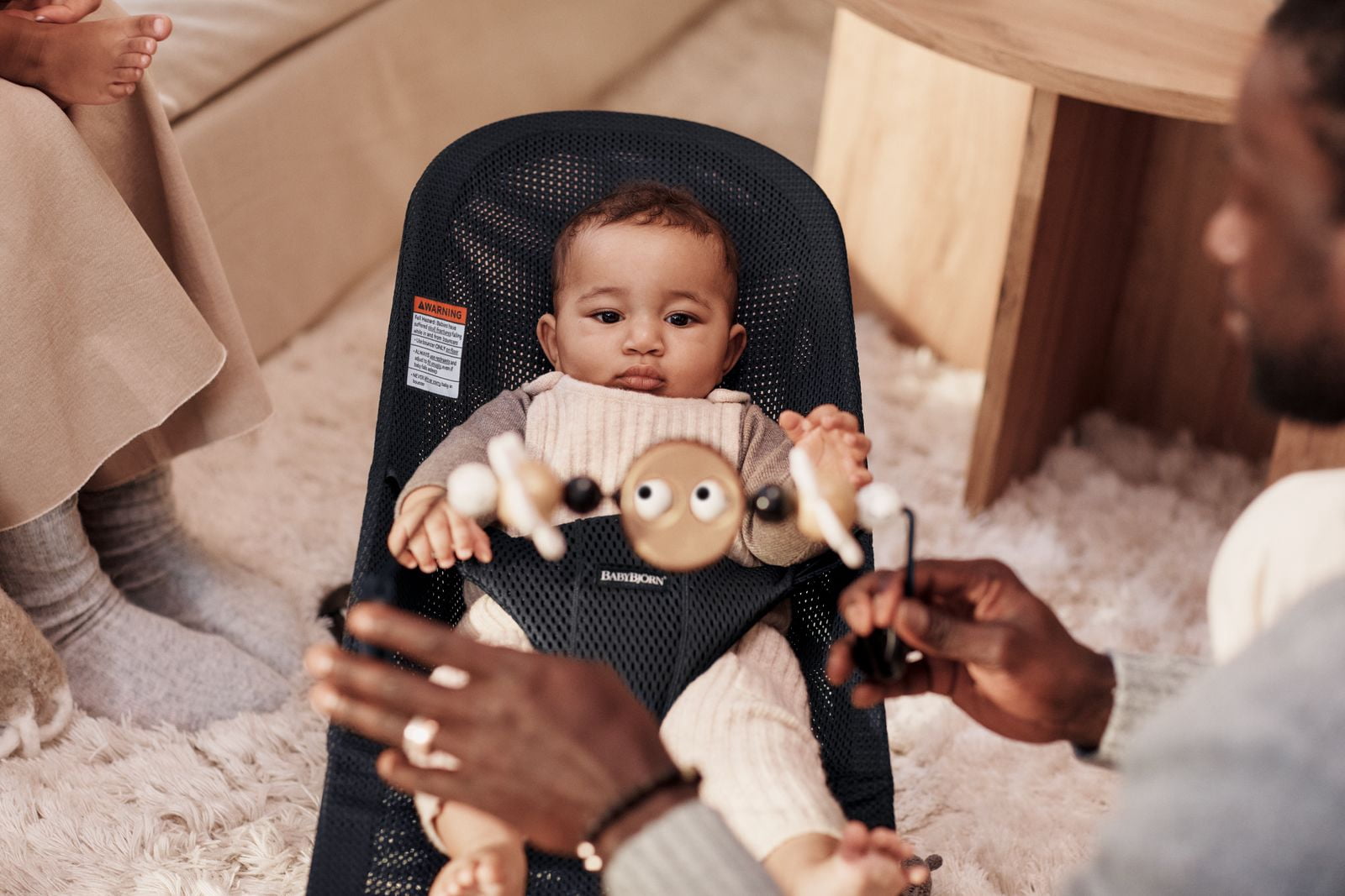 BabyBjorn Googly Eyes Black and White Toy Bar