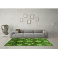 thumbnail image 3 of Ahgly Company Indoor Round Oriental Green Modern Area Rugs, 3' Round, 3 of 4