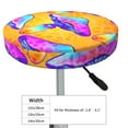 thumbnail image 4 of Lsque Magic Mushrooms Round Bar chair cushion covers Velvet Fabric Premium Comfort Protects from Scratches and Stains for 14-17 Inch Chair- 12 inch, 4 of 7