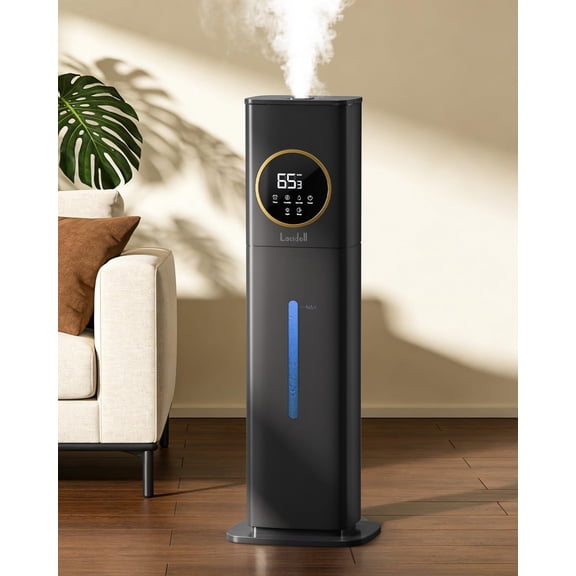 Humidifiers for Bedroom, 2.1Gal/8L Cool Mist Humidifiers for Home, Large Room with Essential Oil Diffuser(Black)