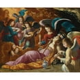 thumbnail image 3 of Josefa de Ayala e Cabrera 18x15 Black Modern Framed Museum Art Print Titled - The Penitent Magdalene Comforted by Angels (1679), 3 of 5