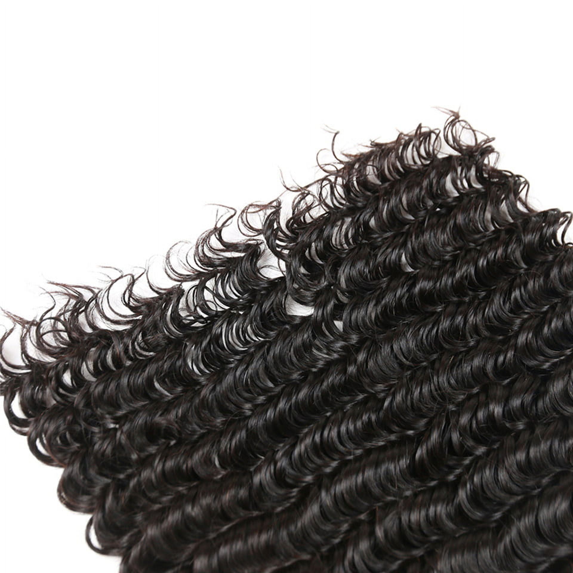 Ustar Brazilian Virgin 3 Bundles Deep Wave 100% Human Hair 10"12"14"