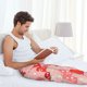 thumbnail image 5 of Balery Cute Mushroom1 Pantalones de pijama para hombre, pijama ultraligero, pantalón de descanso-Small, 5 of 6
