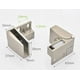 thumbnail image 2 of Plata 1 par de bisagras para puertas de vidrio sin marco, gabinetes de vidrio empotrados laterales, bisagras para puertas de ducha, 2 of 5