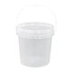 thumbnail image 1 of Cubo de pintura, cubo de pintura, cubo de agua portátil de 5 l, contenedor de almacenamiento de alimentos con asa Claro, 1 of 9