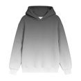 thumbnail image 3 of Hoodies for Teen Girls Oversized Sweatshirts Girls Ombre Hoodie Gradient Color Pullover No-Drawstring Long Sleeve Relaxed Fit Casual Sweatshirt for Fall Winter School Daily Wear (Ages 3-14 Years), 3 of 6
