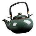 thumbnail image 5 of kowaku Ceramic Teapot Ceramic Kettle 750ml Home for Boiling Hot Water Tea Maker for Camping Tea House Kitchen Tea Lovers Gift Hiking grenn, 5 of 9
