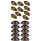 thumbnail image 1 of 20 Piezas De Aleación De Zinc Antigua Concha De Puerta De Gabinete De Armario Baoblaze Tirador del cajón del armario, 1 of 8