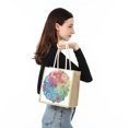 thumbnail image 4 of Bolso de mano con pintura de diamantes 5D, bolsa de almacenamiento de compras de lino DIY, organizador plegable Tmvgtek decoración de arte en el hogar, 4 of 9
